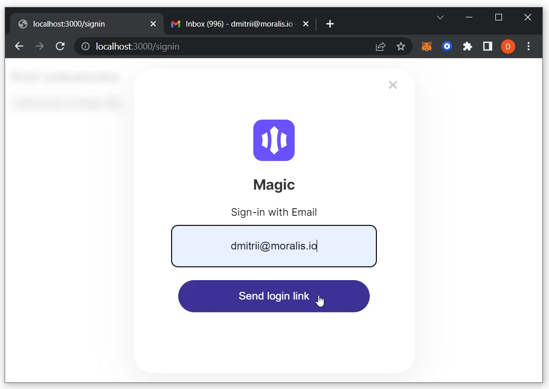 Magic.Link Modal